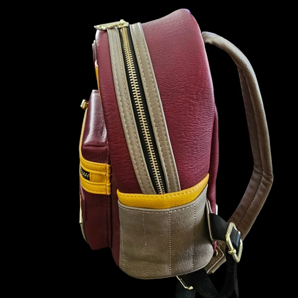 HARRY POTTER RON WEASLEY GRYFFINDOR LEATHER BACKPACK BY LOUNGEFLY - Picture 3 of 16